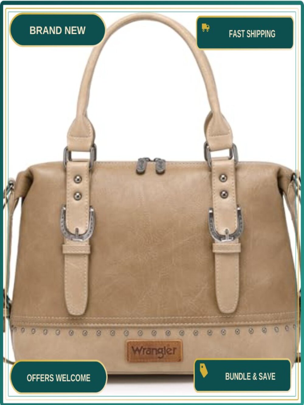 Western Barrel Satchel Hobo Doctor Bag Detachable Strap Purse